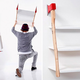 Illustration for article titled Installing This Axe Shelf Looks Incredibly Easy and Dangerous